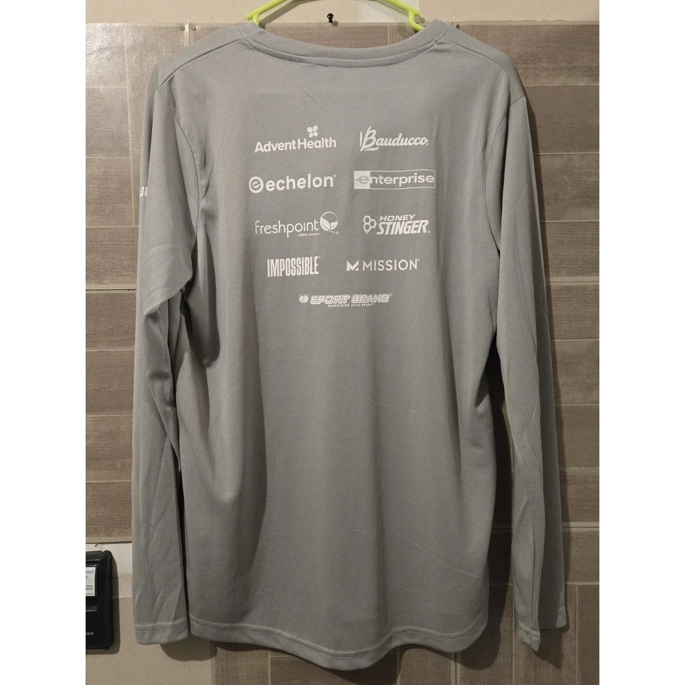 Disney Run Wine & Dine Marathon Race Shirt Womens Sz‎ L Ratatouille Gray